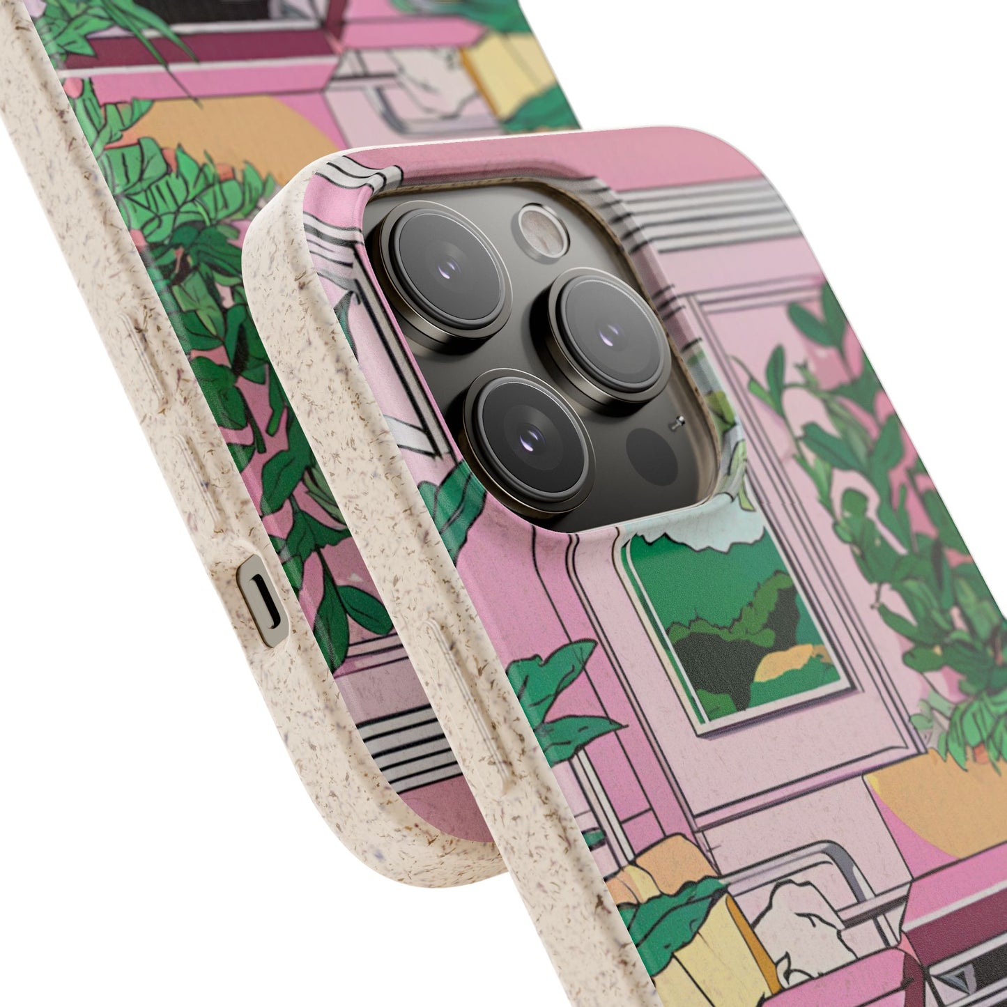 Plant Pop Case | Coque biodégradable en bambou et bioplastique avec design coloré | Parfait pour les amoureux des plantes - Avec emballage cadeau