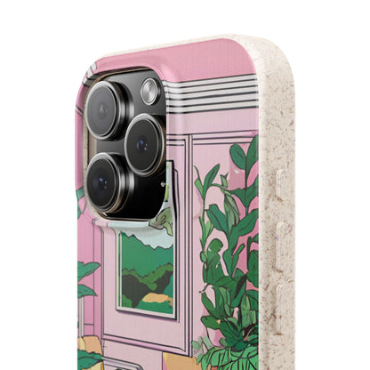 Plant Pop Case | Coque biodégradable en bambou et bioplastique avec design coloré | Parfait pour les amoureux des plantes - Avec emballage cadeau