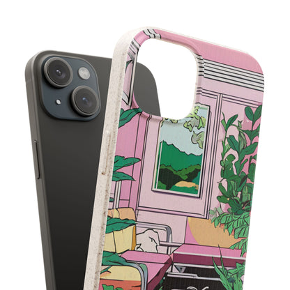 Plant Pop Case | Coque biodégradable en bambou et bioplastique avec design coloré | Parfait pour les amoureux des plantes - Avec emballage cadeau