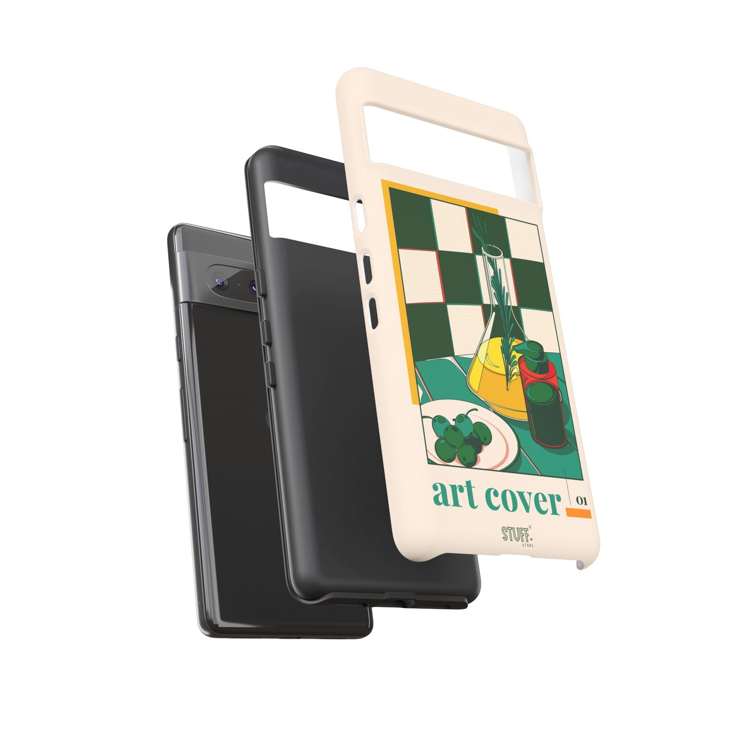 Olio d'Amore Case | Coque résistante double protection avec Design artistique Rétro