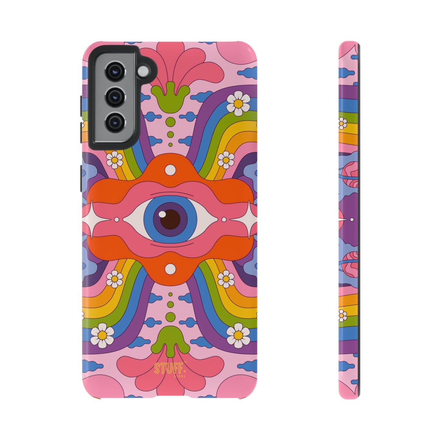 Psych Case | Coque résistante double protection avec Design Psychédélique coloré