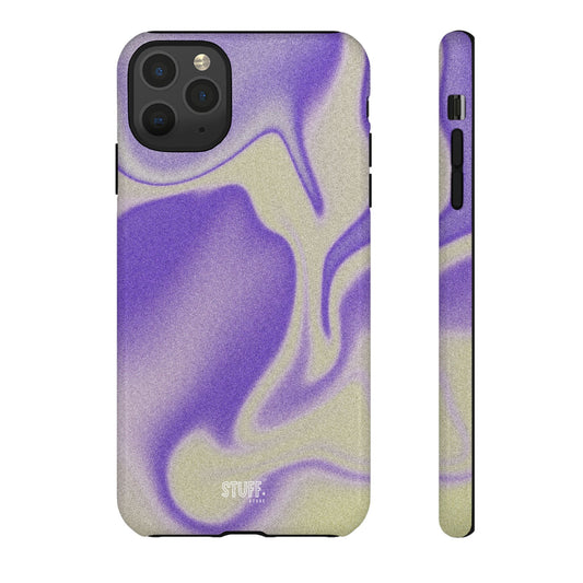 Swirly Case | Coque résistante double protection - Motif vague pourpre