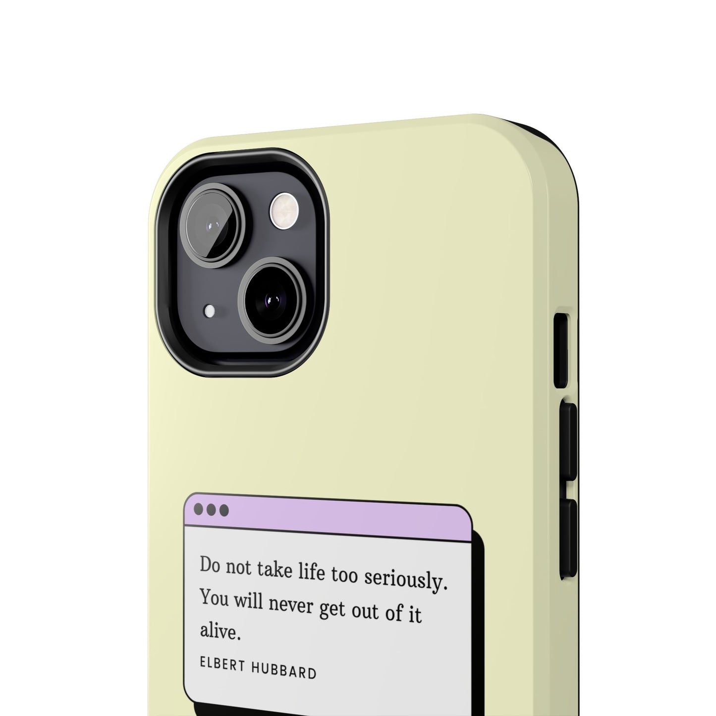Window Case | Coque résistante à double protection avec citation – Design minimal & message puissant