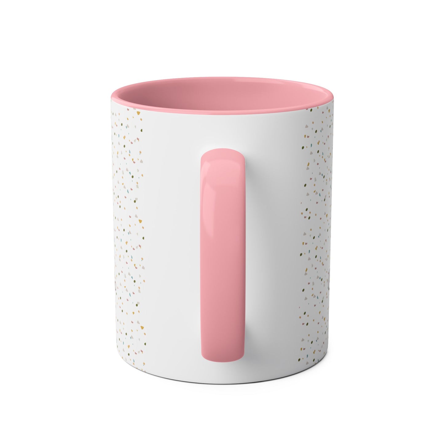 But First, Coffee Cup | Mug bicolore en céramique 330ml avec imprimé terrazzo