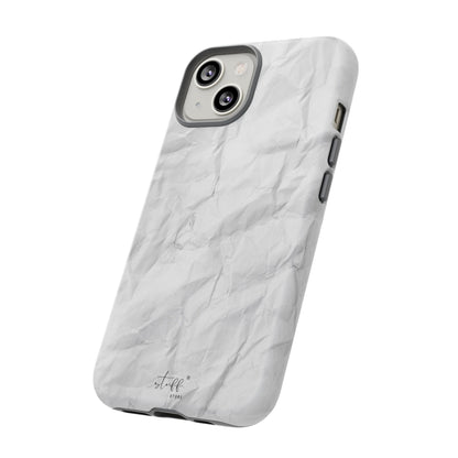 Crinkled Case | Coque résistante double protection anti-choc Effet Papier Froissé Mat