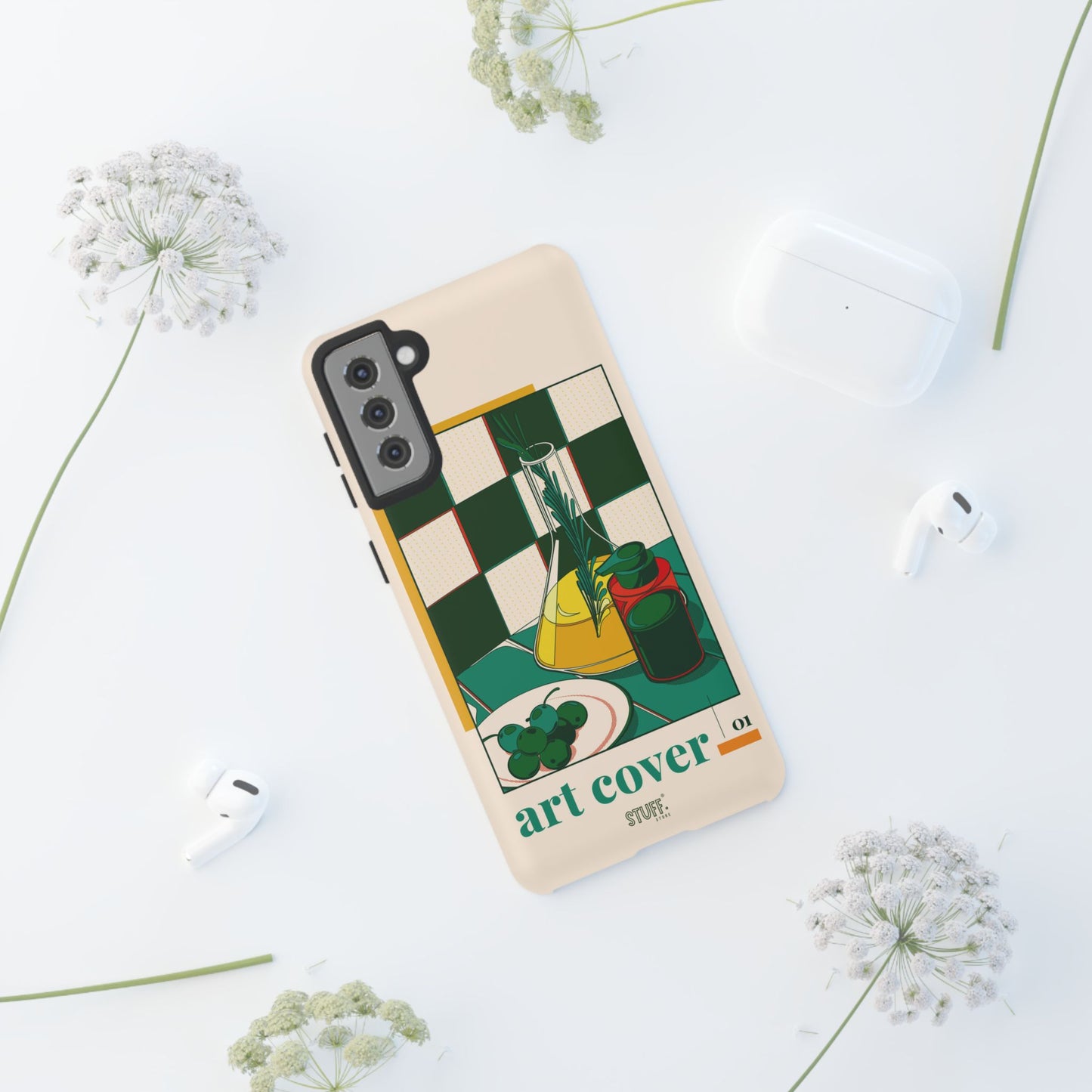 Olio d'Amore Case | Coque résistante double protection avec Design artistique Rétro