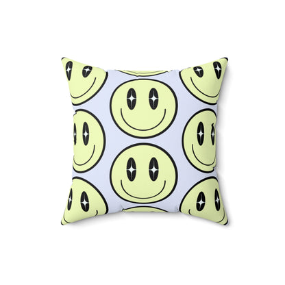 Smiley Face" decorative square cushion