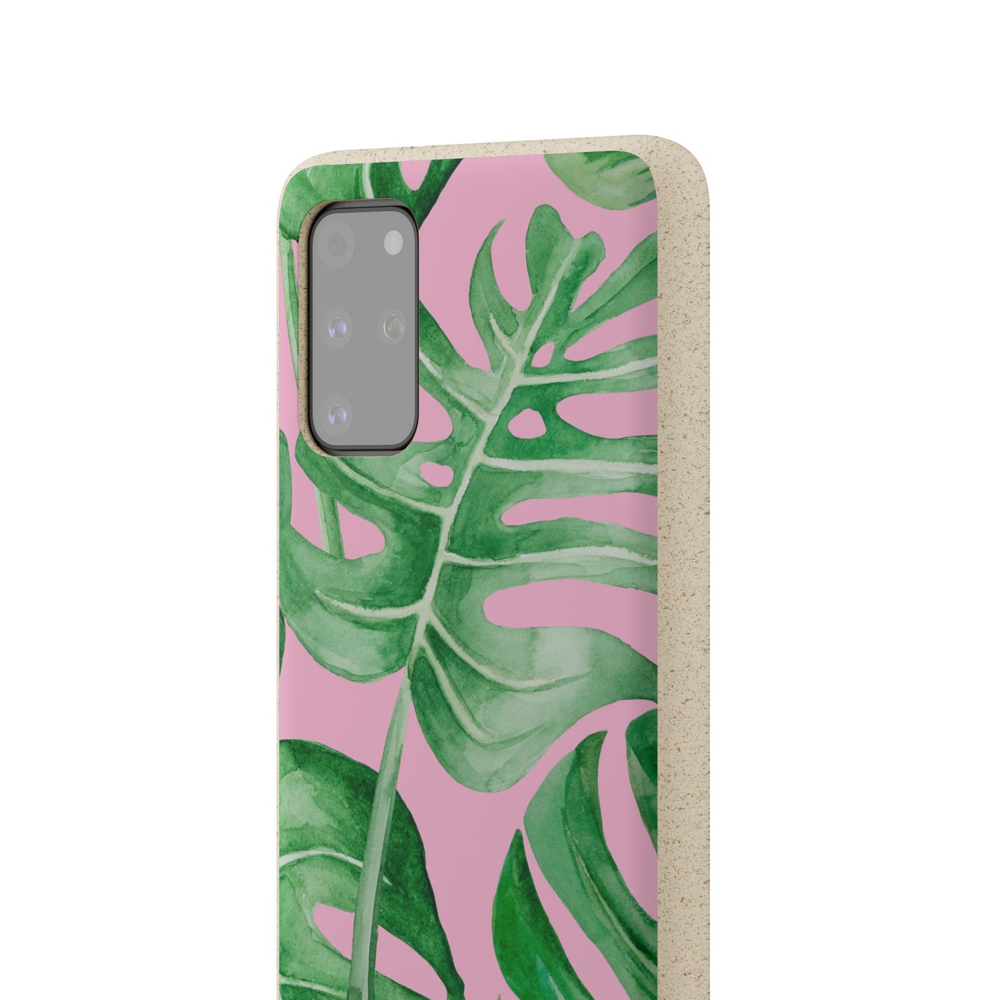 Monstera Case | Eco-Friendly Bamboo and Bioplastic Shell Monstera Leaves Pattern - Available with Gift Packaging