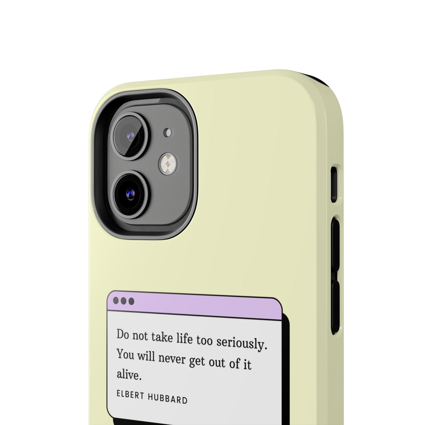 Window Case | Coque résistante à double protection avec citation – Design minimal & message puissant