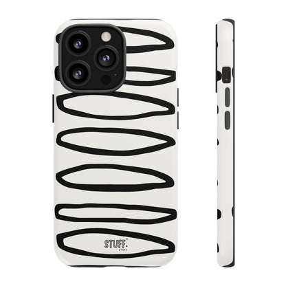 Loopy Case | Coque résistante double protection - Motif cercles abstraits