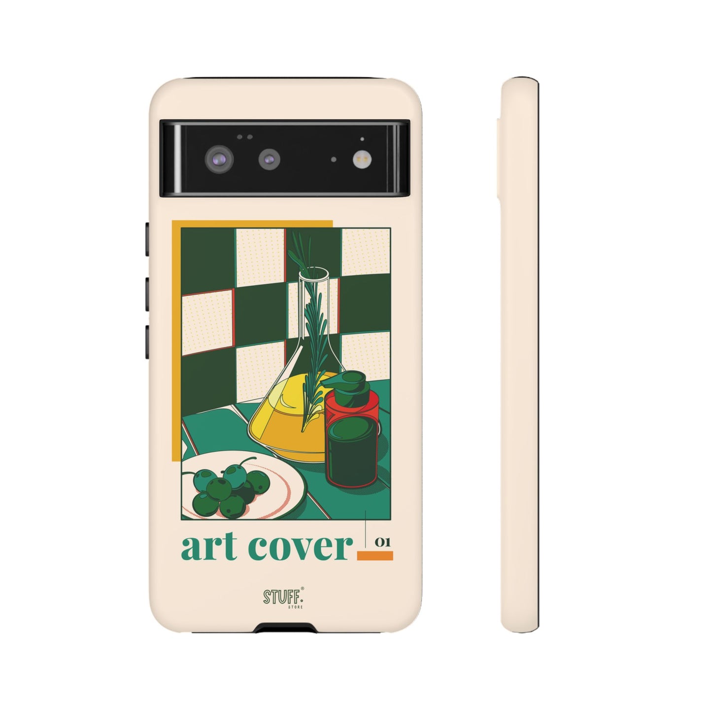 Olio d'Amore Case | Coque résistante double protection avec Design artistique Rétro