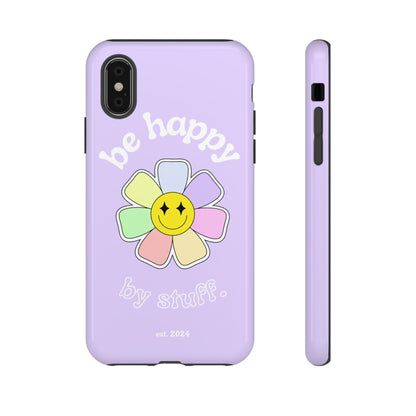 Be Happy Case | Coque résistante double protection avec Design Fleur Colorée