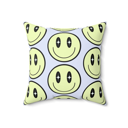 Smiley Face" decorative square cushion