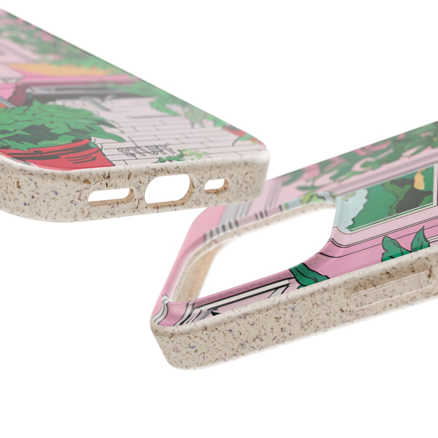 Plant Pop Case | Coque biodégradable en bambou et bioplastique avec design coloré | Parfait pour les amoureux des plantes - Avec emballage cadeau
