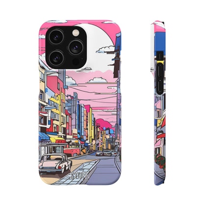 Pop Art Sunset | Coque snap légère et résistante inspiration Lichtenstein