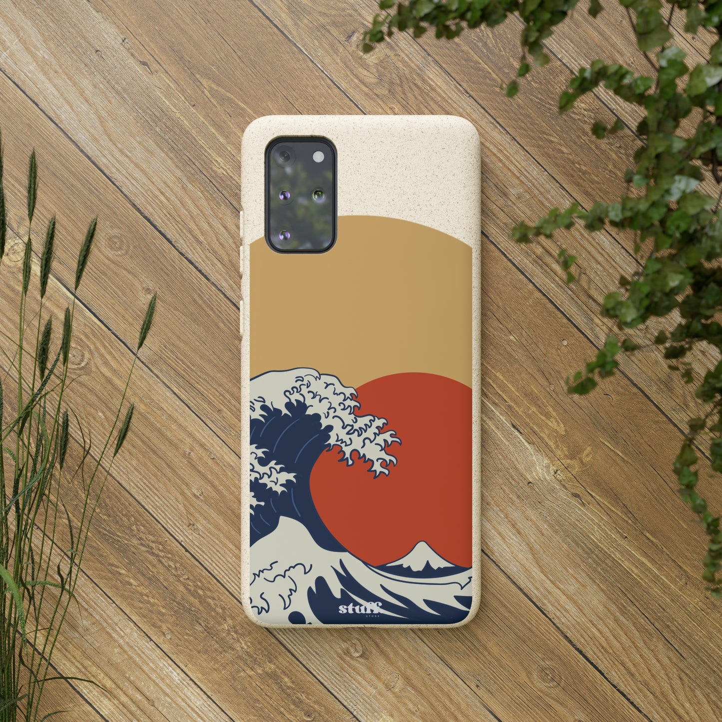 La Grande Vague | biodegradable shell in bamboo and bioplastic - inspired by Japanese art