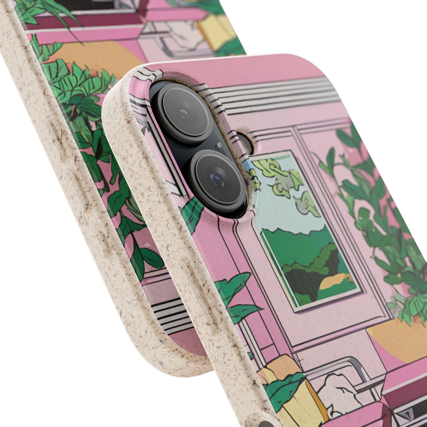 Plant Pop Case | Coque biodégradable en bambou et bioplastique avec design coloré | Parfait pour les amoureux des plantes - Avec emballage cadeau