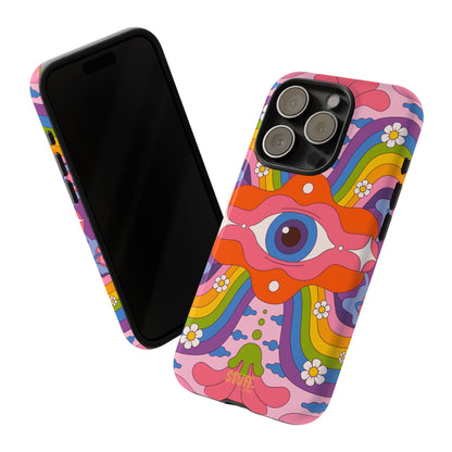 Psych Case | Coque résistante double protection avec Design Psychédélique coloré