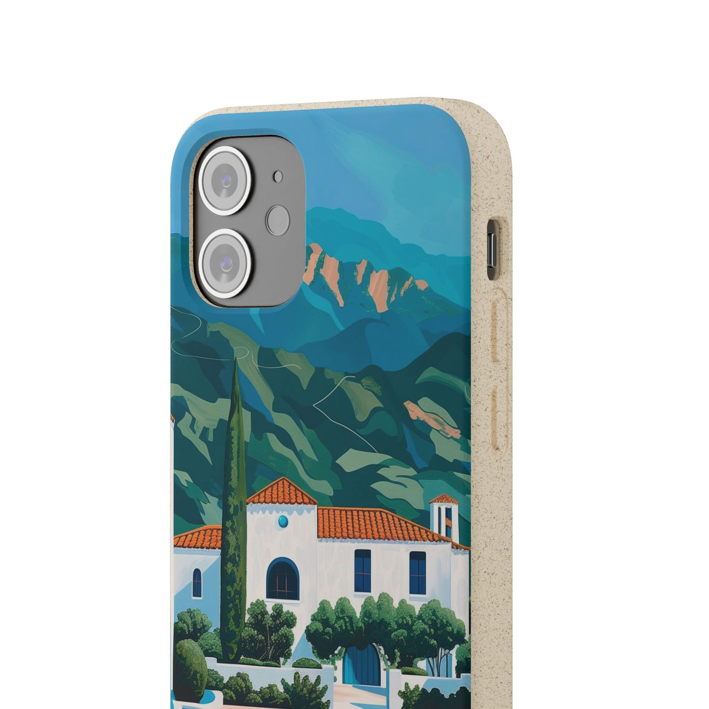 Summer Villa Case | Eco-Friendly Bamboo and Bioplastic Case with Summer Design - Available with Gift Packaging