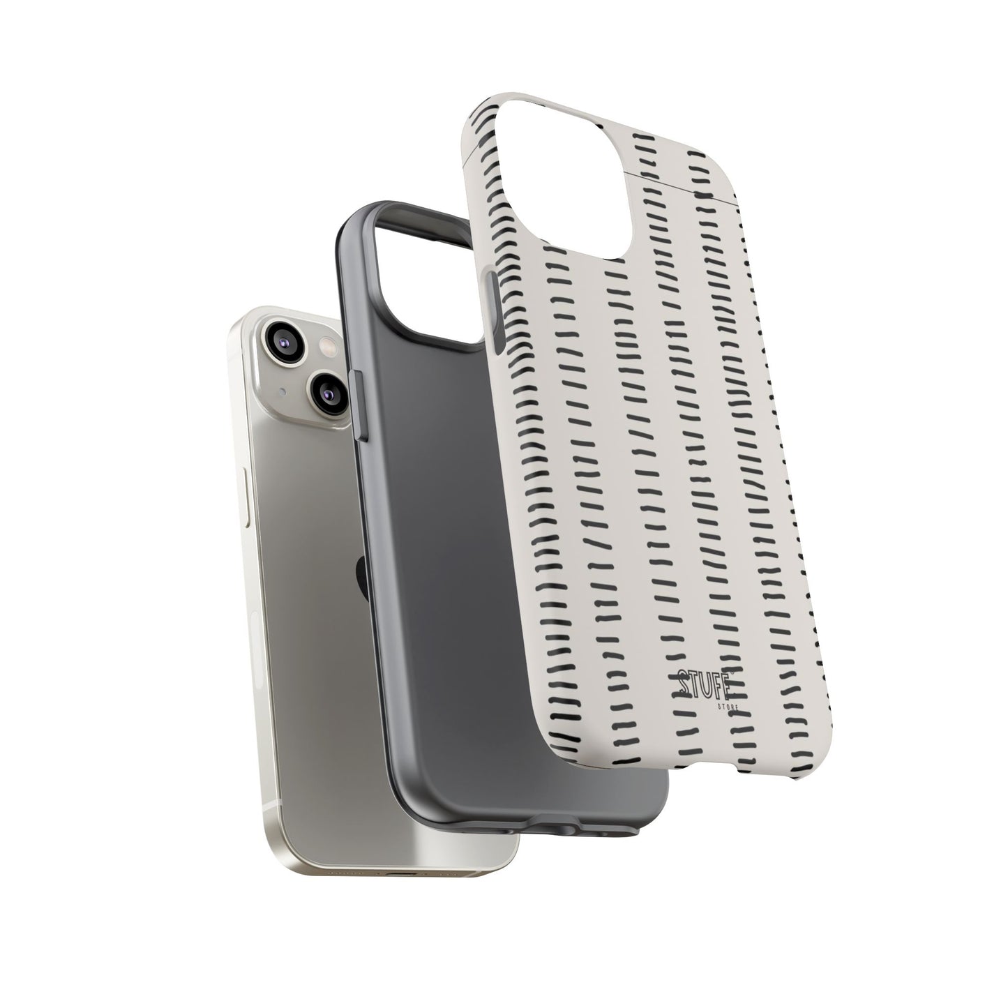 Striped Case | Coque résistante double protection antichoc - Design Minimaliste