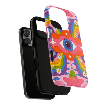 Psych Case | Coque résistante double protection avec Design Psychédélique coloré