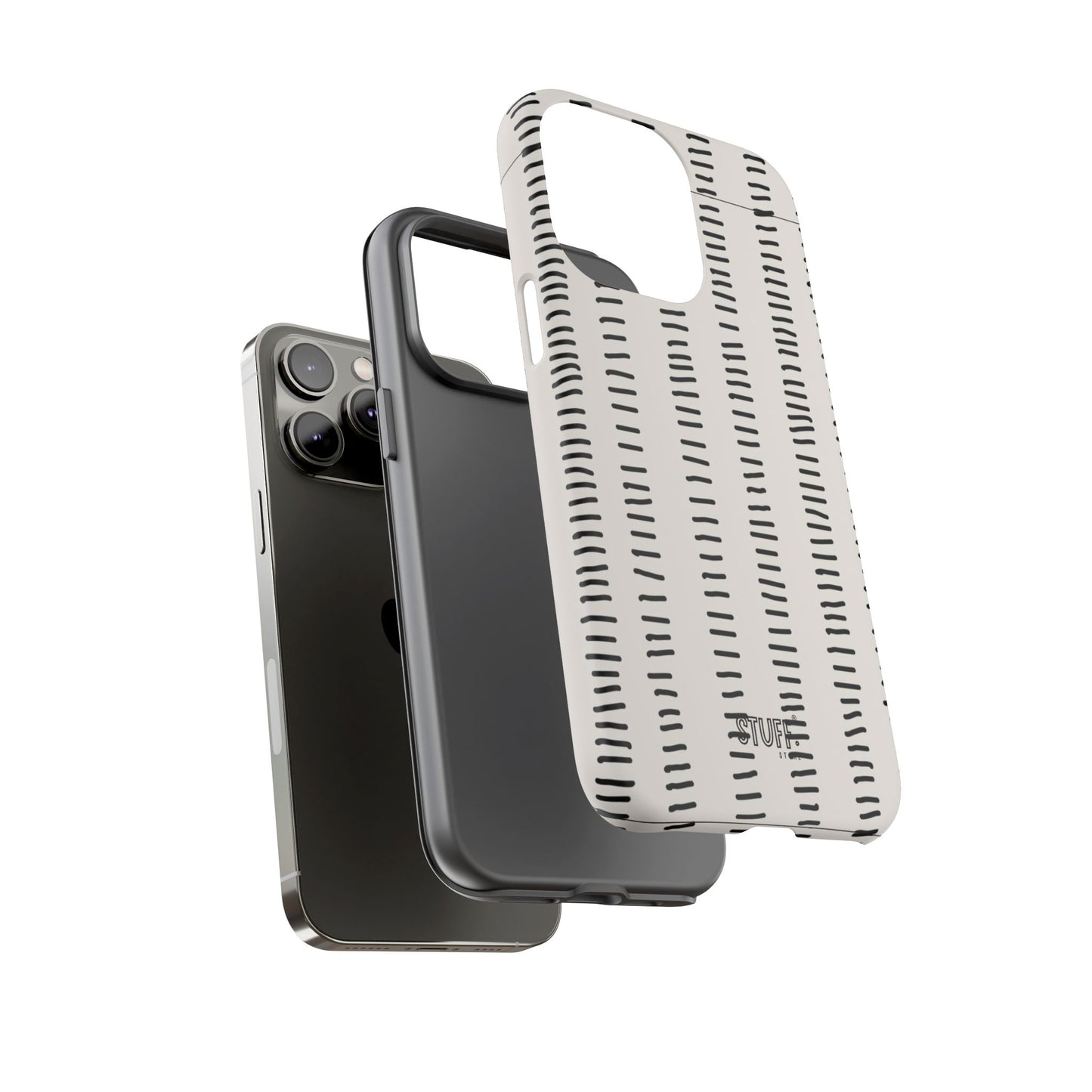 Striped Case | Coque résistante double protection antichoc - Design Minimaliste