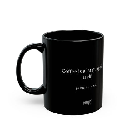 Jackie Chan's Cup | Mug en céramique noir avec citation – 330ml / 440ml