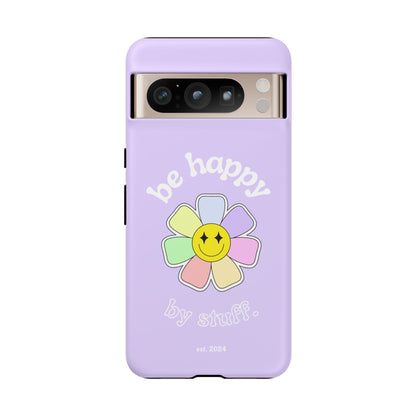 Be Happy Case | Coque résistante double protection avec Design Fleur Colorée