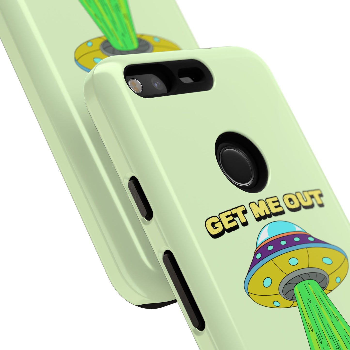 Get Me Out of Here | Coque résistante anti-choc — Vert Menthe