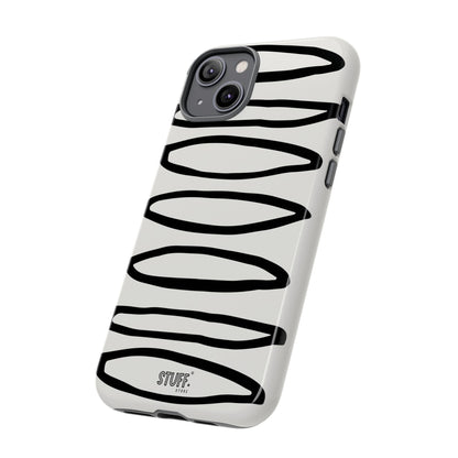 Loopy Case | Coque résistante double protection - Motif cercles abstraits