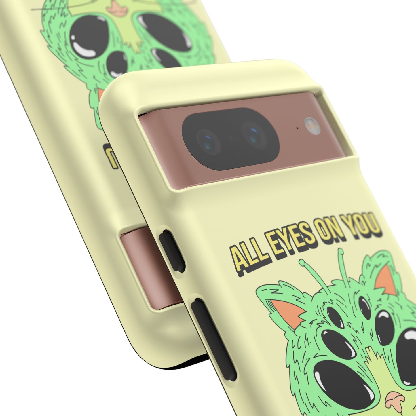All Eyes on You Case | Coque résistante double protection avec Design Alien drôle