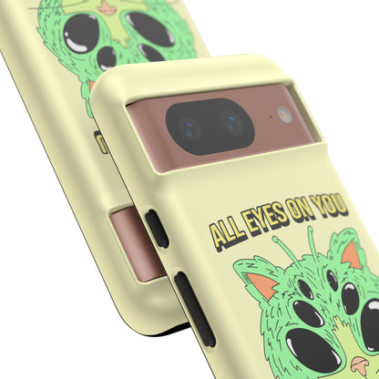All Eyes on You Case | Coque résistante double protection avec Design Alien drôle