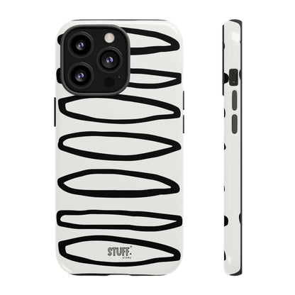 Loopy Case | Coque résistante double protection - Motif cercles abstraits
