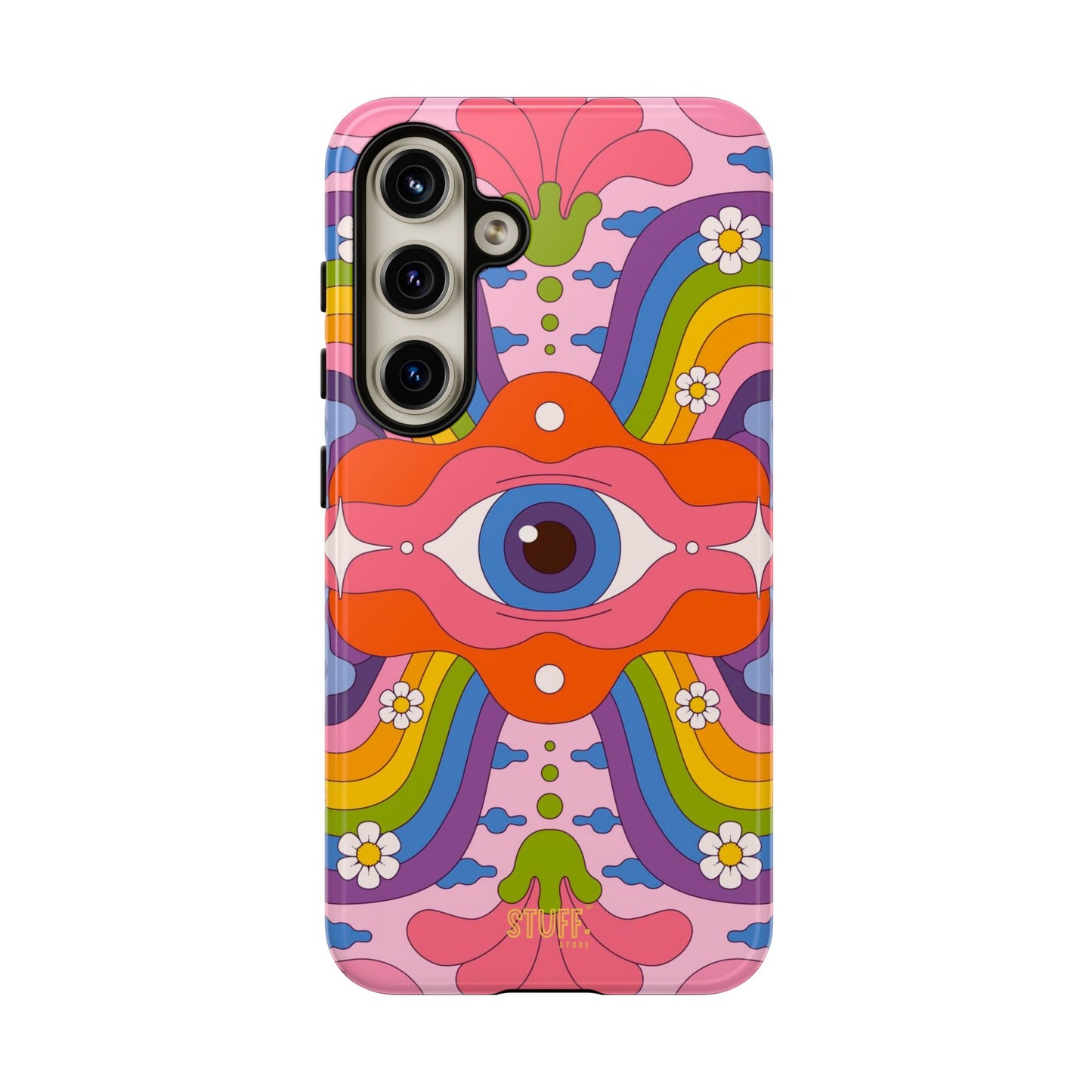 Psych Case | Coque résistante double protection avec Design Psychédélique coloré