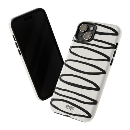 Loopy Case | Coque résistante double protection - Motif cercles abstraits