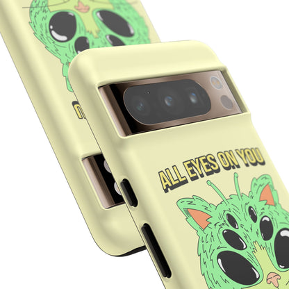 All Eyes on You Case | Coque résistante double protection avec Design Alien drôle