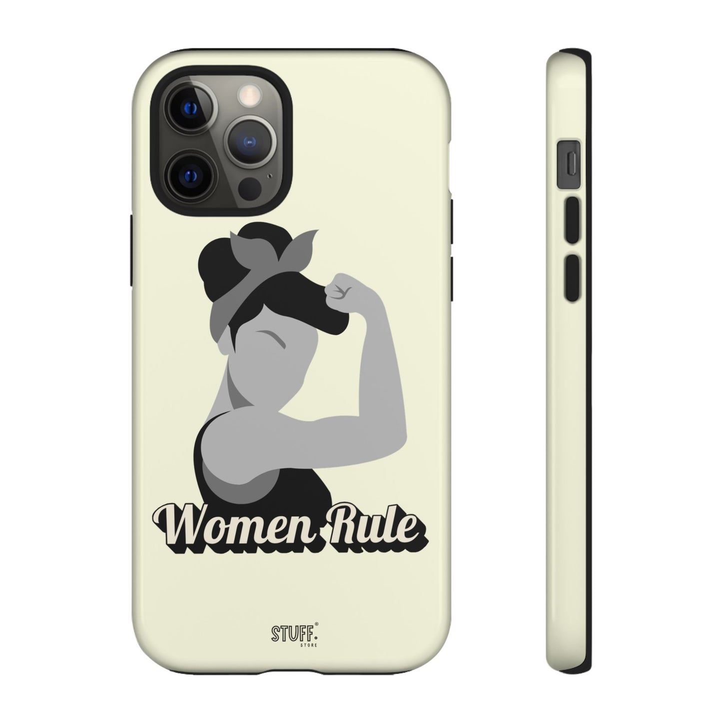 Women Rule Case | Coque résistante double protection avec Design Féministe inspirant