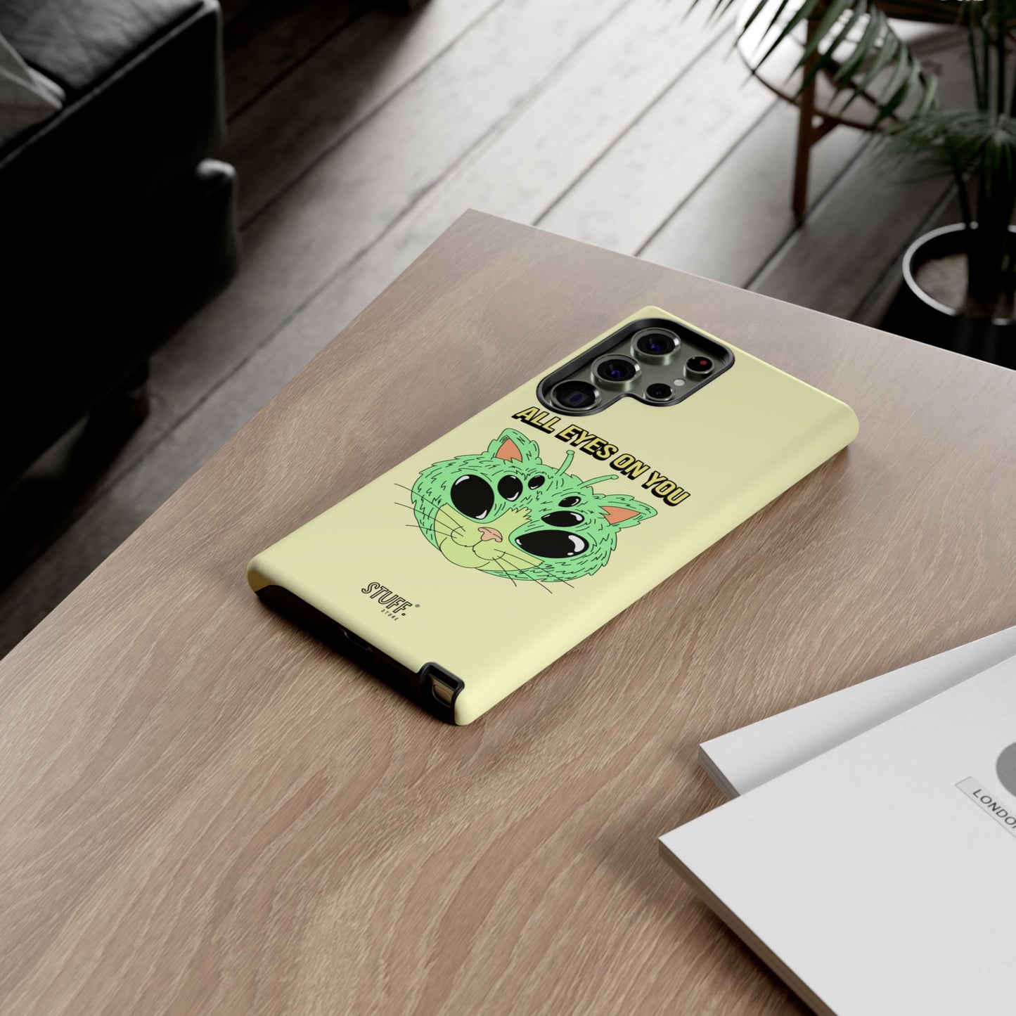 All Eyes on You Case | Coque résistante double protection avec Design Alien drôle