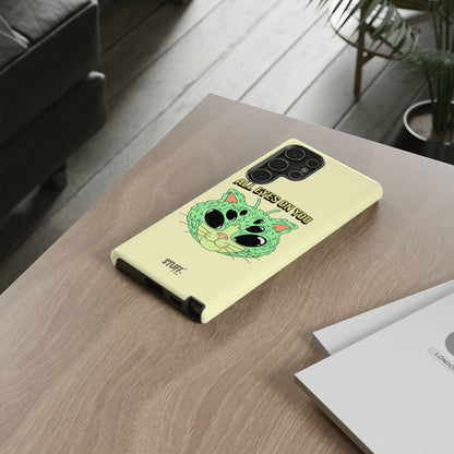 All Eyes on You Case | Coque résistante double protection avec Design Alien drôle