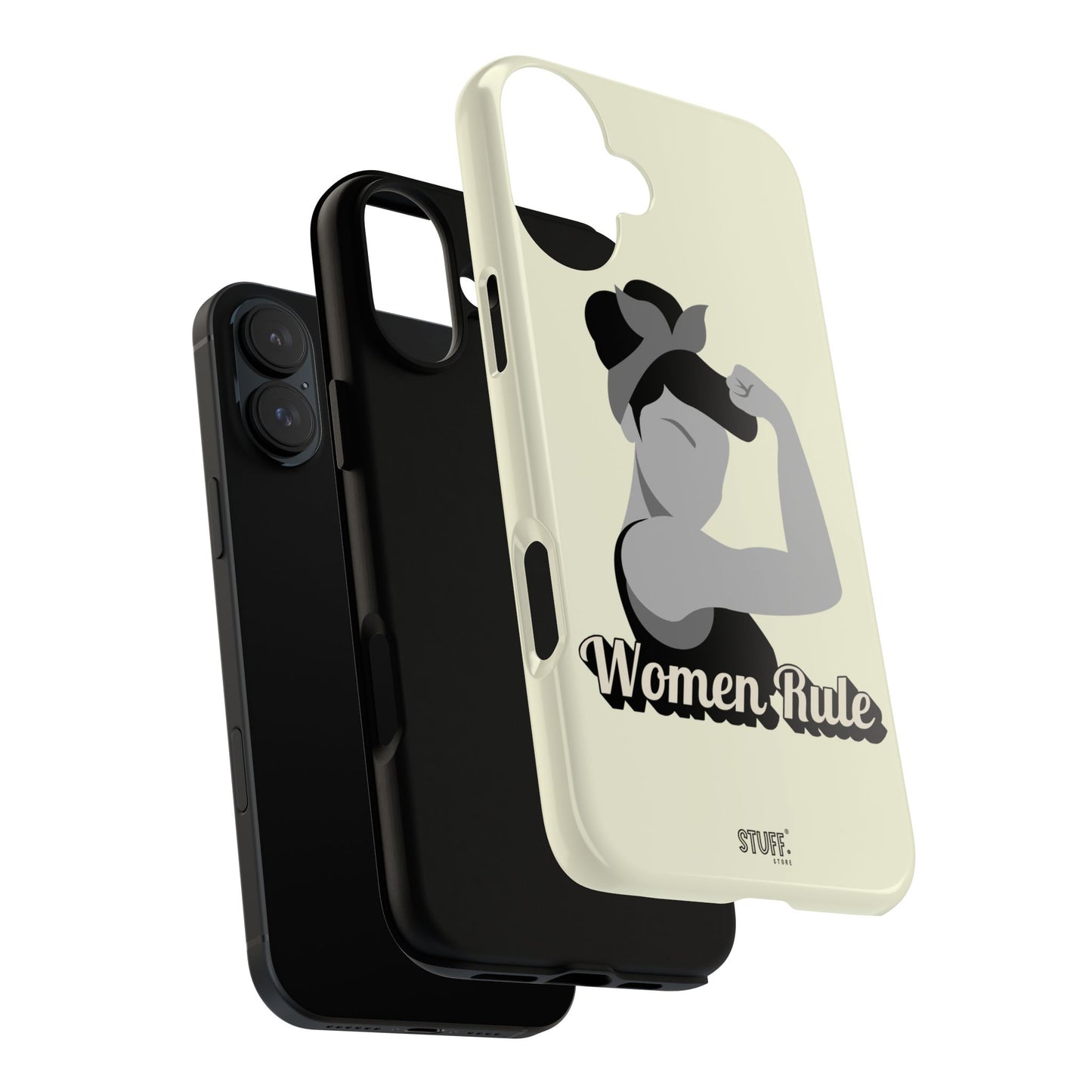 Women Rule Case | Coque résistante double protection avec Design Féministe inspirant