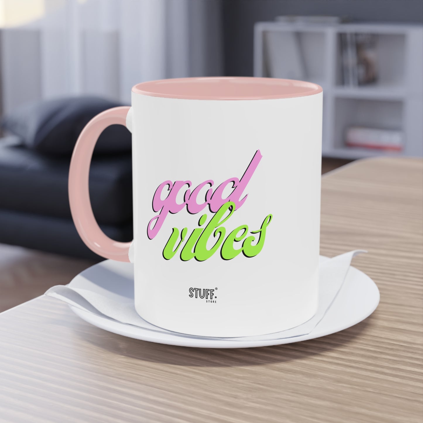 Good Vibes Cup | Mug bicolore en céramique - 330ml