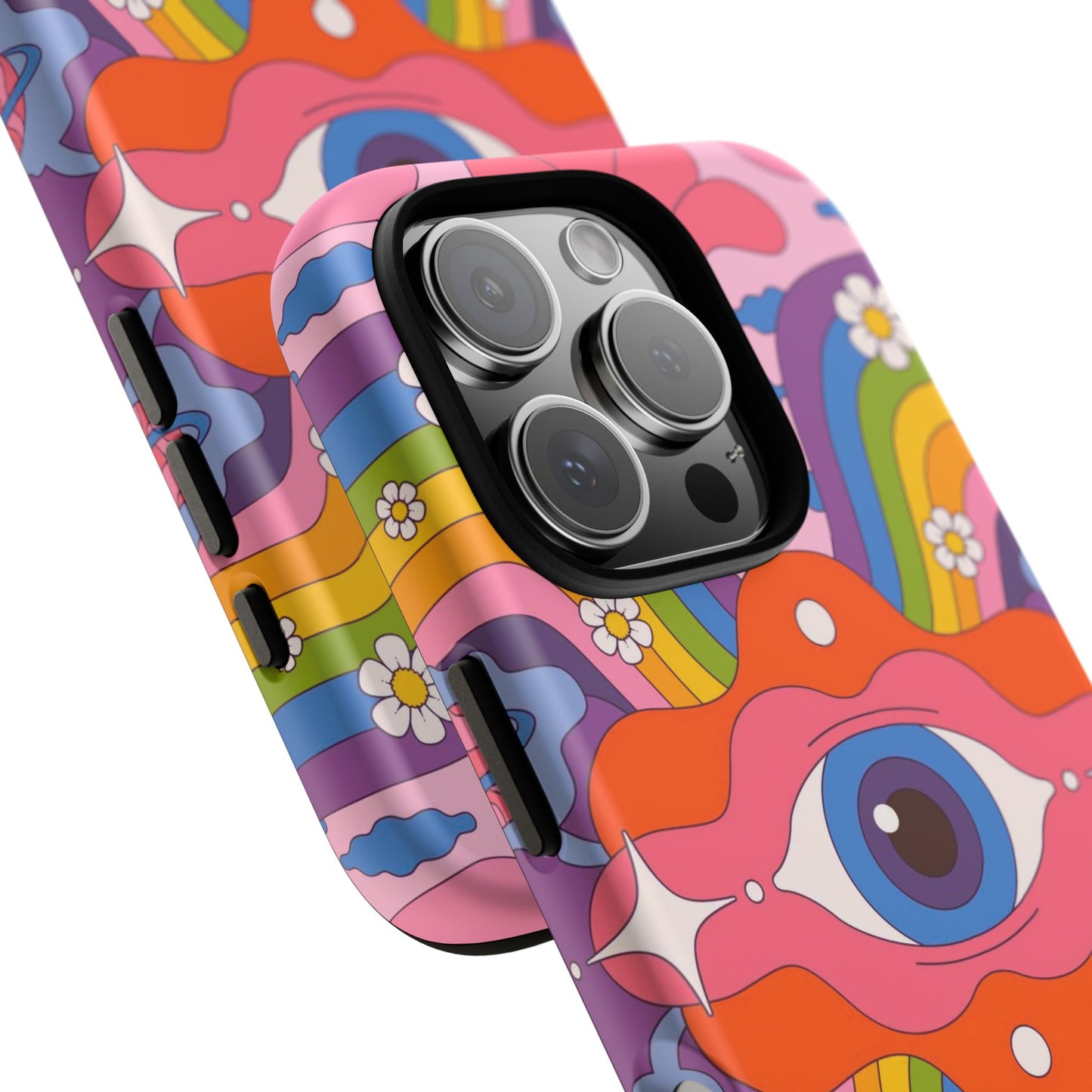 Psych Case | Coque résistante double protection avec Design Psychédélique coloré