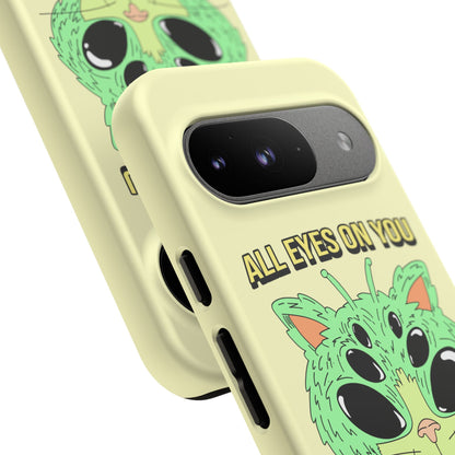 All Eyes on You Case | Coque résistante double protection avec Design Alien drôle