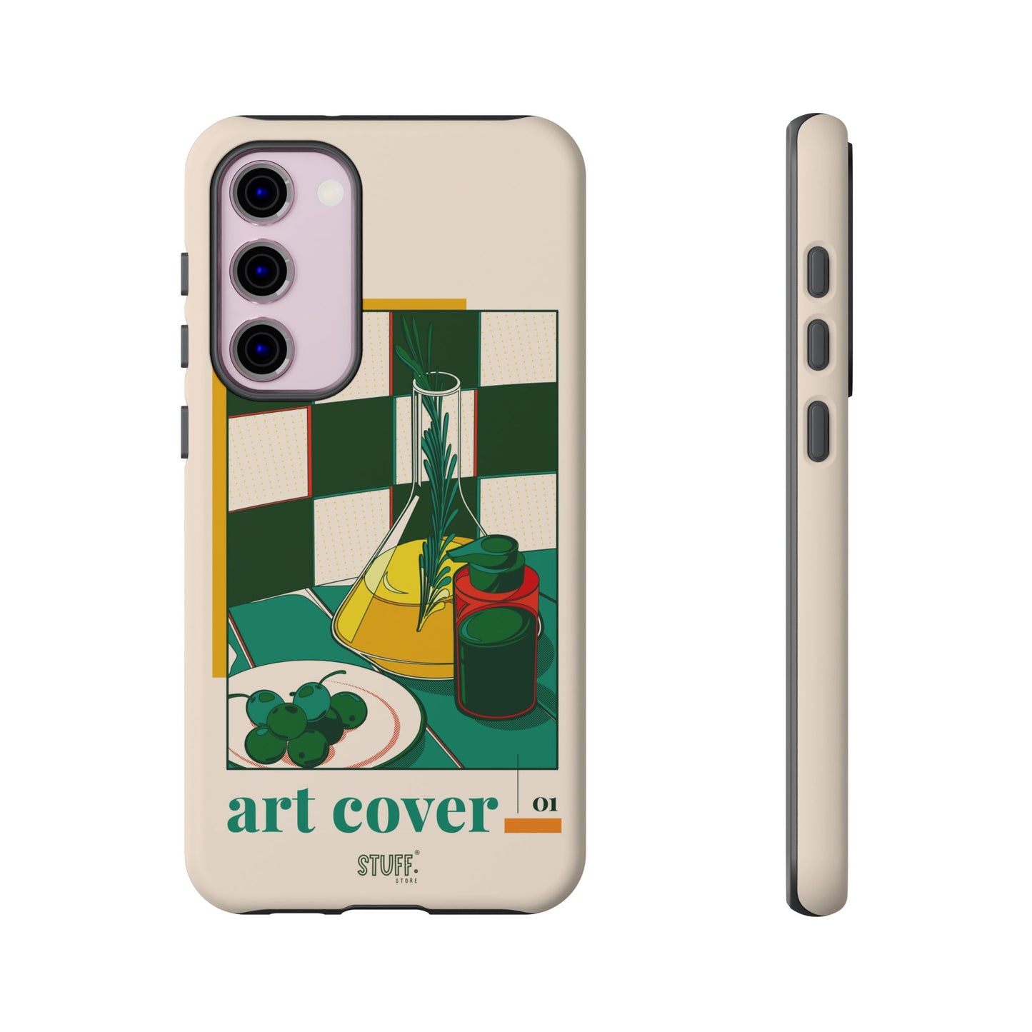 Olio d'Amore Case | Coque résistante double protection avec Design artistique Rétro