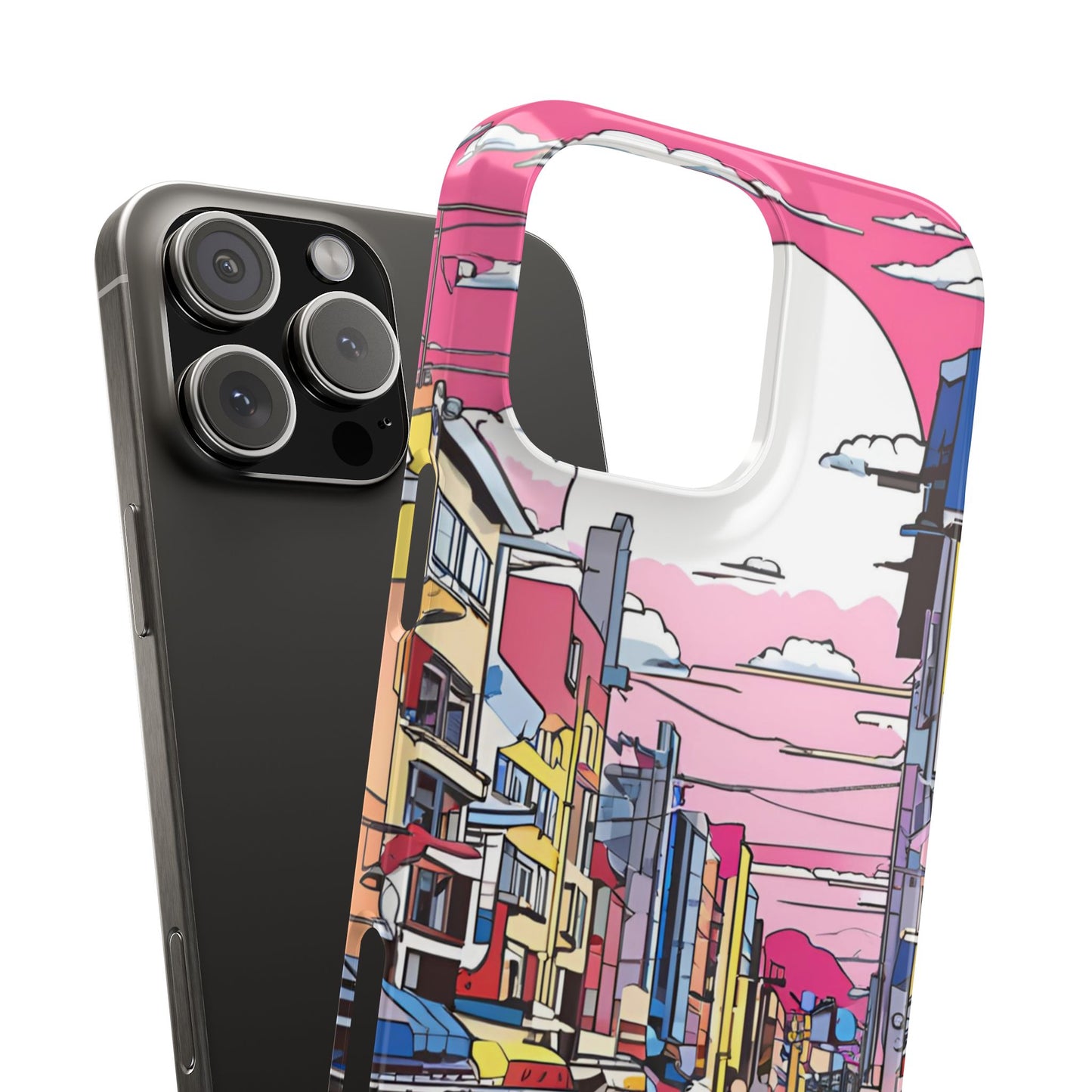 Pop Art Sunset | Coque snap légère et résistante inspiration Lichtenstein