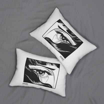 Manga lumbar cushion - Fille anime qui pleure | Coussin décoratif japonais kawaii