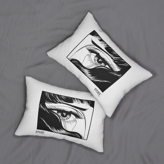 Coussin lombaire Manga – Fille anime qui pleure | Coussin décoratif japonais kawaii