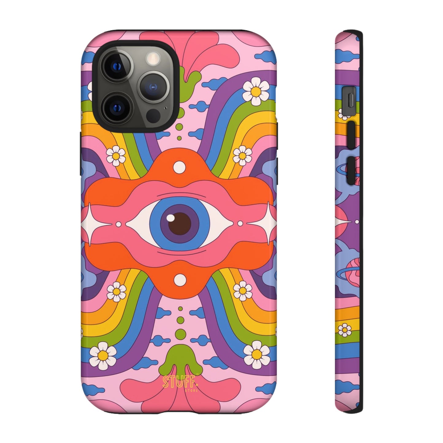 Psych Case | Coque résistante double protection avec Design Psychédélique coloré