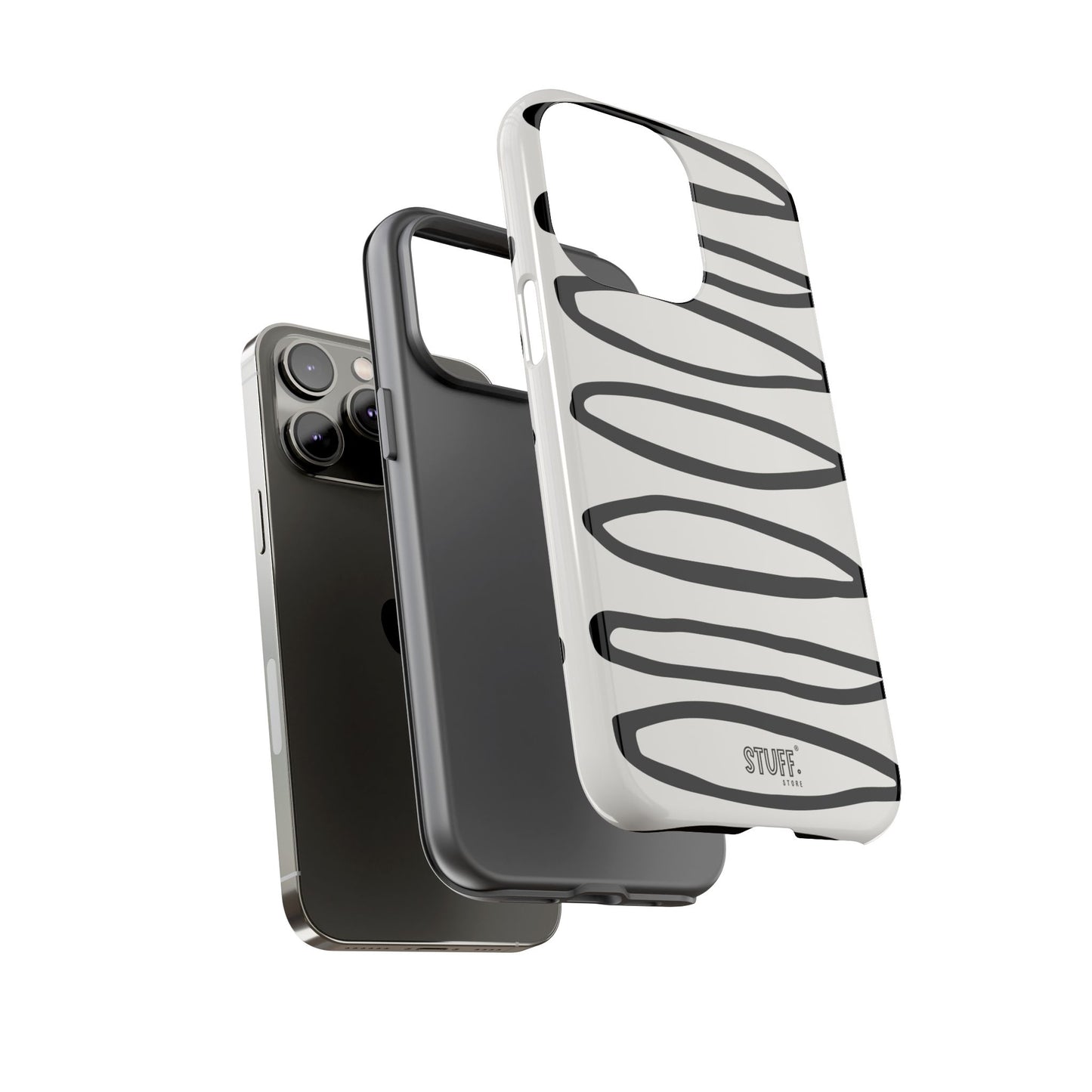 Loopy Case | Coque résistante double protection - Motif cercles abstraits