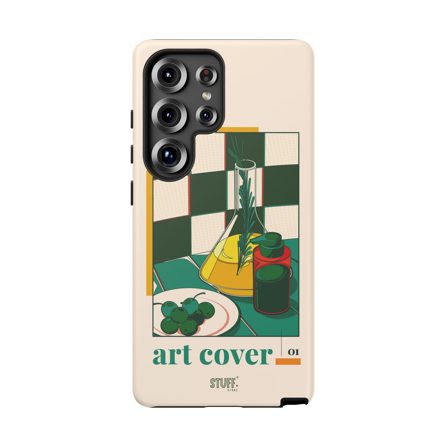 Olio d'Amore Case | Coque résistante double protection avec Design artistique Rétro